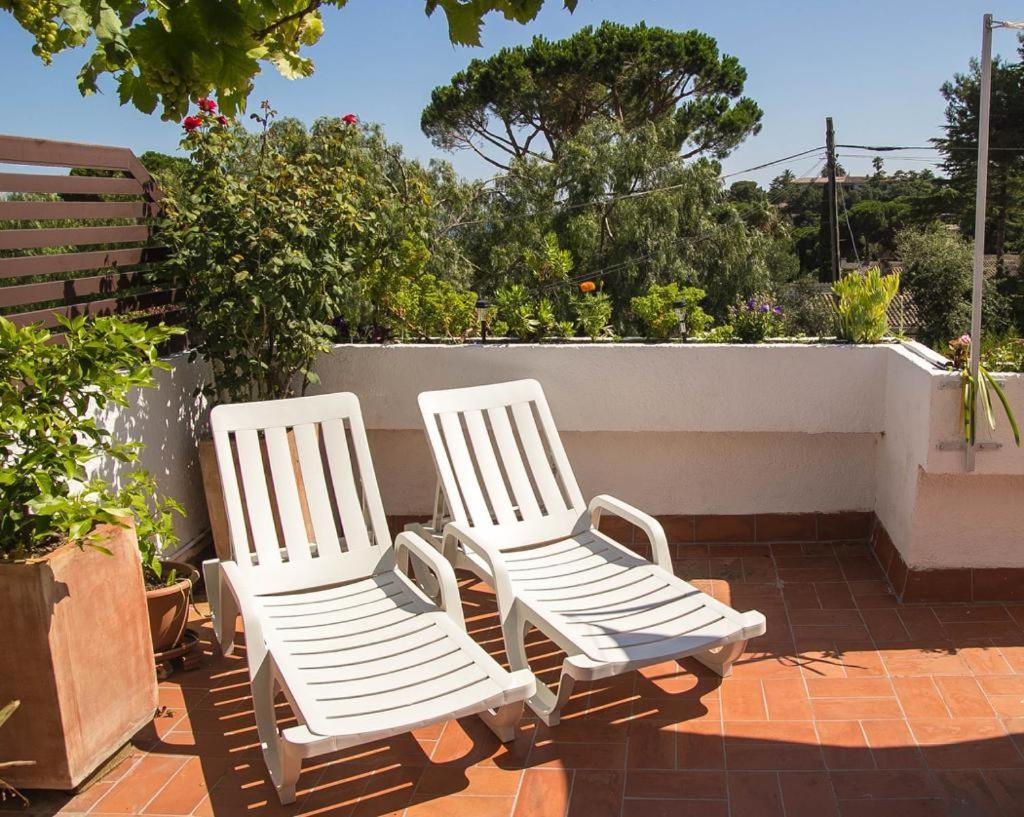 Casita Blanca Con Fibra Optica Y Piscina Cominutaria Βίλα Τόσα ντε Μαρ Εξωτερικό φωτογραφία